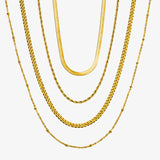 the gold-plated layered set